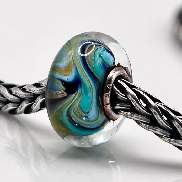 TROLLBEADS Rare Van Gogh Unique #4 LAA 925S colorful swirls, style of the artist - Picture 5 of 8